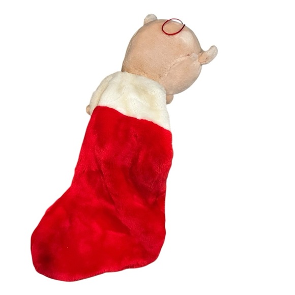 Vintage Looney Tunes porky pig Warner Brothers 20" singing Christmas Stocking - Picture 4 of 4